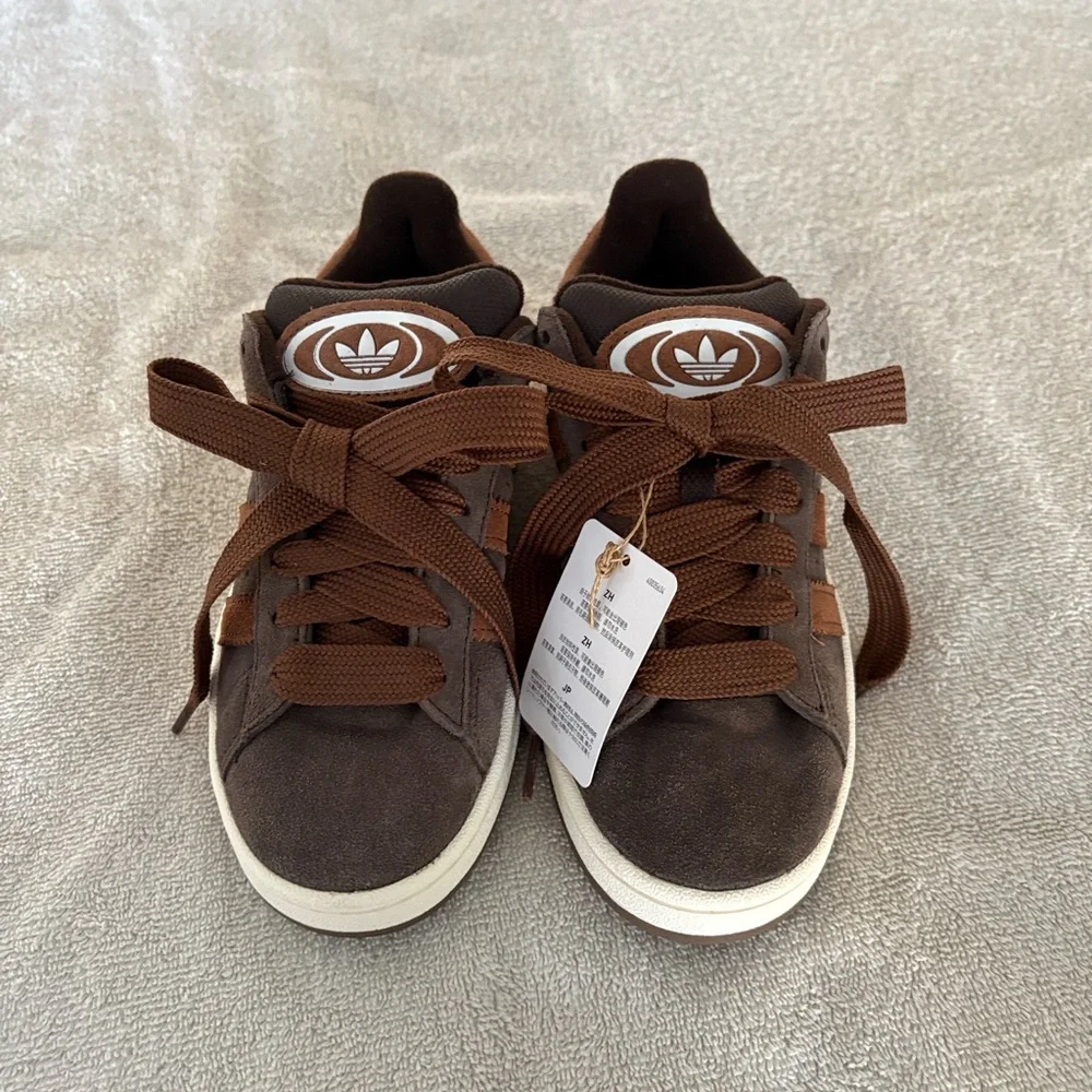 adidas Campus '00s Dark Brown/Preloved Brown/White Youth Size 4 1/2 - Picture 3 of 13